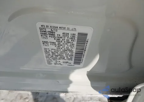 2012 Nissan Rogue Sv from USA, damaged, VIN JN8AS5MV7CW410379